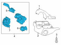 OEM Ford Bronco HOUSING ASY - STEERING COLUMN Diagram - M2DZ-3F791-AA