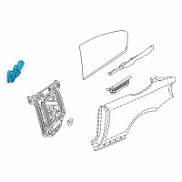 OEM 2010 BMW 128i Right Rear Window Motor Diagram - 67-62-7-291-452