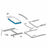 OEM 1998 Toyota Camry Glass Panel Weatherstrip Diagram - 63251-33021