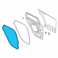 OEM 2022 Ford Escape WEATHERSTRIP ASY - DOOR OPENIN Diagram - LJ6Z-78253A10-E