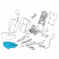 OEM 2014 Toyota RAV4 Seat Cushion Diagram - 71611-0R030