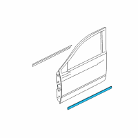 OEM 2007 Dodge Dakota Molding-Front Door Diagram - 5HC48AB5AB