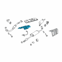 OEM 2017 Toyota Highlander Exhaust Heat Shield Diagram - 58153-0E040