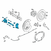 OEM Honda Passport CALIPER SUB-ASSY Diagram - 43018-TGS-A01