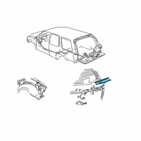 OEM 1996 Oldsmobile Bravada Blade Diagram - 15010221