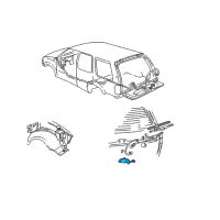 OEM Chevrolet Blazer Switch Asm-Rear Window Wiper Cutout Diagram - 15068307