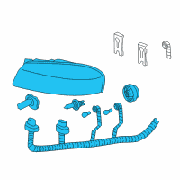 OEM Chevrolet Monte Carlo Composite Headlamp Diagram - 25958359
