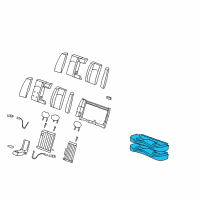 OEM 2009 Cadillac CTS Seat Cushion Pad Diagram - 20955161