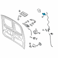 OEM 2022 Ford Transit Connect Upper Latch Diagram - DT1Z-6143286-A