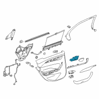 OEM 2017 Cadillac CTS Handle, Inside Diagram - 22956548