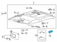 OEM Ford F-150 LAMP ASY - INTERIOR Diagram - ML3Z-13776-AD