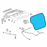 OEM Chevrolet Spark Weatherstrip Diagram - 42343901