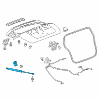 OEM Chevrolet Spark Lift Cylinder Diagram - 94532113