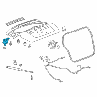 OEM 2017 Chevrolet Spark Hinge Diagram - 42599012