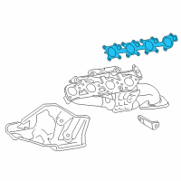 OEM 2017 Lexus GX460 Gasket, Exhaust Manifold To Head Diagram - 17173-38020