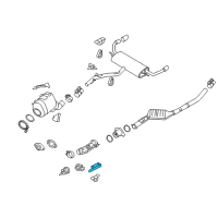 OEM 2013 BMW X5 Bracket, Front Pipe Diagram - 18-20-7-804-113