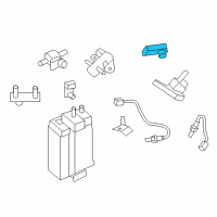 OEM 2016 Nissan GT-R Evap Control System Pressure Sensor Diagram - 22365-JF00D