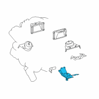 OEM Toyota Land Cruiser Rear Mount Diagram - 12371-38060