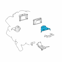 OEM 2014 Toyota Land Cruiser Front Mount Diagram - 12362-38010