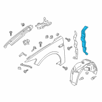 OEM 2018 Lincoln Continental Front Weatherstrip Diagram - GD9Z-5420520-A