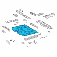 OEM 1999 Lexus RX300 Pan, Front Floor Diagram - 58111-48902