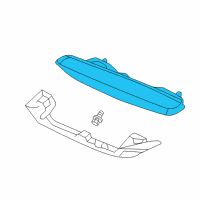 OEM 2017 Honda Civic Light Assy., High Mount Stop Diagram - 34270-TGG-A01