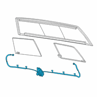 OEM 2021 Ram 1500 CABLEASSY-Power Sliding BACKLITE Diagram - 68402762AA