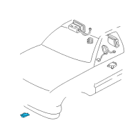 OEM 2007 Hummer H2 Front Sensor Diagram - 10370148