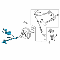 OEM 2019 Hyundai Tucson Cylinder Assembly-Brake Master Diagram - 58510-D3100