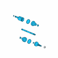 OEM Chevrolet Malibu Limited Front Driver Side Half-Shaft Assembly Diagram - 84628594