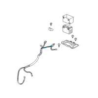 OEM 2003 Chevrolet Impala Cable Asm, Battery Negative(52"Long) Diagram - 15321271