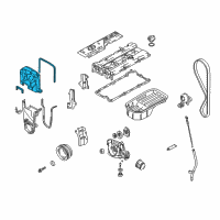 OEM Hyundai Accent Cover Assembly-Timing Belt Upper Diagram - 21360-26002