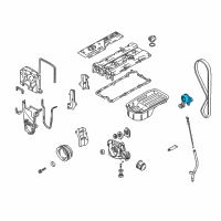 OEM 2006 Hyundai Accent Tensioner Assembly-Valve Timing Belt Diagram - 24410-26000