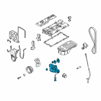 OEM Hyundai Accent Case Assembly-Front Diagram - 21310-26650