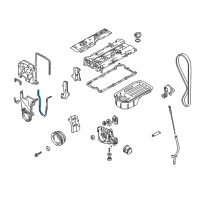 OEM 2003 Hyundai Accent Gasket-Timing Belt Cover Diagram - 21353-23001
