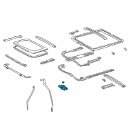 OEM 1999 Lexus GS400 Gear Sub-Assy, Sliding Roof Drive Diagram - 63260-30080