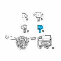 OEM Chrysler Pacifica Sensor-Acceleration Diagram - 68245080AB