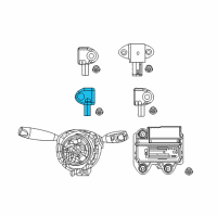 OEM 2021 Chrysler Voyager Sensor-Acceleration Diagram - 68483900AA