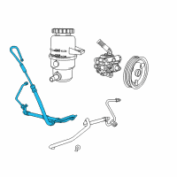 OEM 2013 Jeep Grand Cherokee Hose-Power Steering Pressure Diagram - 52124801AI