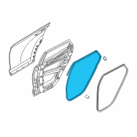 OEM 2021 Hyundai Tucson Weatherstrip Assembly-Rear Door Side LH Diagram - 83130-D3000