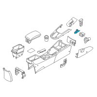 OEM 2011 Kia Forte Koup Cigar Lighter Socket Assembly Diagram - 951202K000