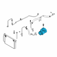 OEM BMW Alpina B7 Air Conditioning Compressor Diagram - 64-50-9-175-481