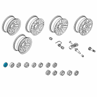 OEM 2017 Ford F-250 Super Duty Wheel Cap Diagram - HC3Z-1130-N