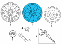 OEM 2022 Hyundai Santa Cruz WHEEL ASSY-ALUMINIUM Diagram - 52910-K5300