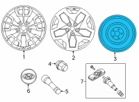 OEM Hyundai Santa Cruz Wheel Assembly-Temporary Diagram - 52919-L0950