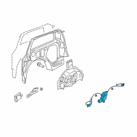 OEM 2006 Honda Odyssey Motor Assy., R. Power Slide Door Diagram - 72010-SHJ-A21