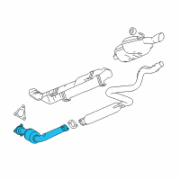 OEM 2007 Chevrolet Cobalt Converter & Pipe Diagram - 22970501