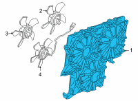 OEM 2022 Cadillac Escalade ESV SHROUD-ENG COOL FAN RR Diagram - 84203930