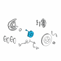 OEM Lexus Hub & Bearing Assy Diagram - 43560-53020