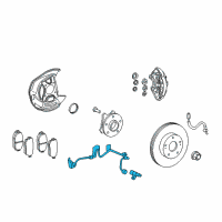 OEM 2019 Lexus GS350 Sensor, Speed, Front RH Diagram - 89542-24021